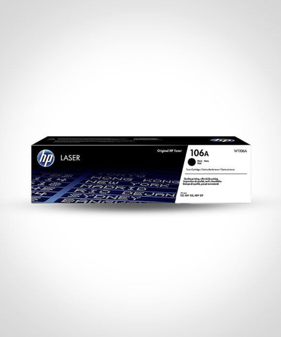 HP 106A Black Original Laser Toner Cartridge (W1106A)