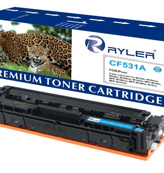 Ryler HP CF531A (205A) Cyan Compatible Toner Cartridges