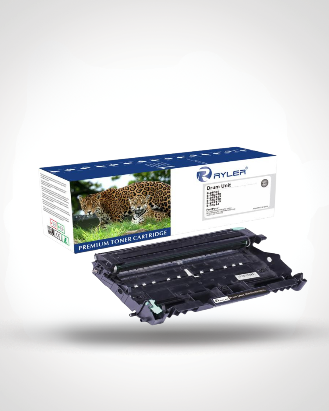 Ryler BROTHER DR360/2100/2125/2150/21J Black Drum Toner Cartridges