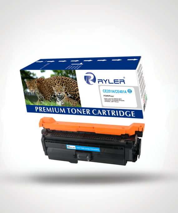 Ryler HP CE251A/CE401A Cyan Compatible Toner Cartridges