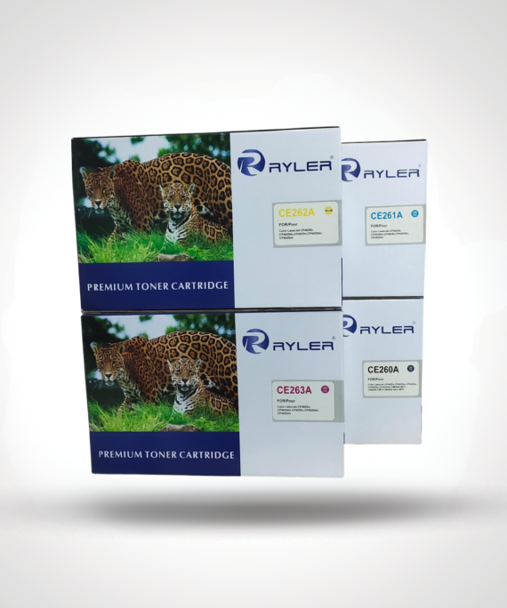 Ryler HP CE260A series (647A) Toner Cartridges SET (Black/Cyan/Yellow/Magenta)