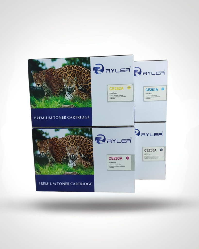 Ryler HP CE260A Series 647A Compatible Toner Set (CMYK) in Qatar