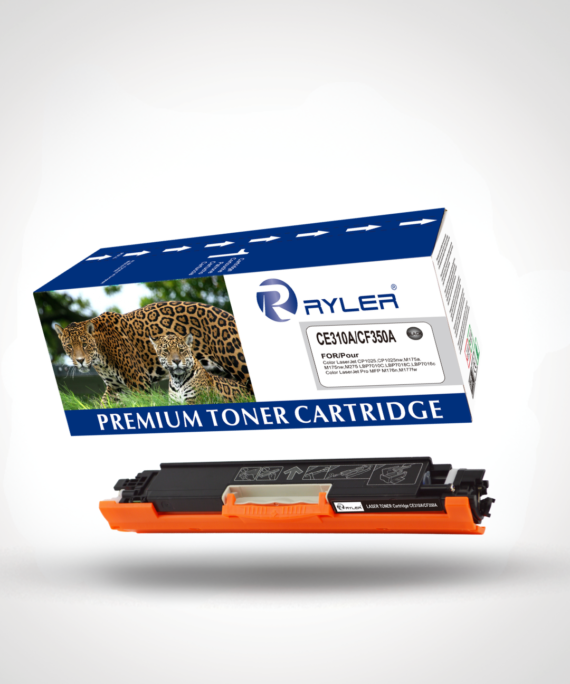 Ryler HP CE310A/CF350A Black Compatible Toner Cartridges