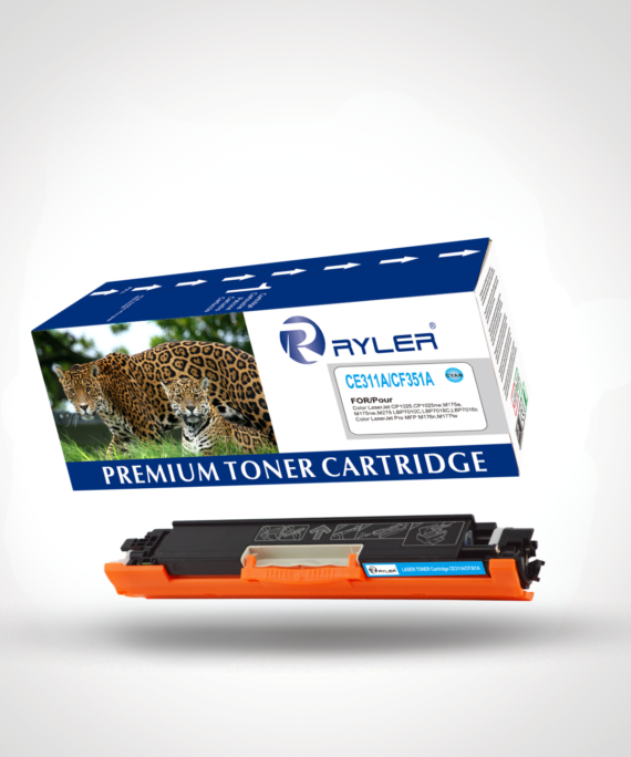 Ryler HP CE311A/CF351A Cyan Compatible Toner Cartridges