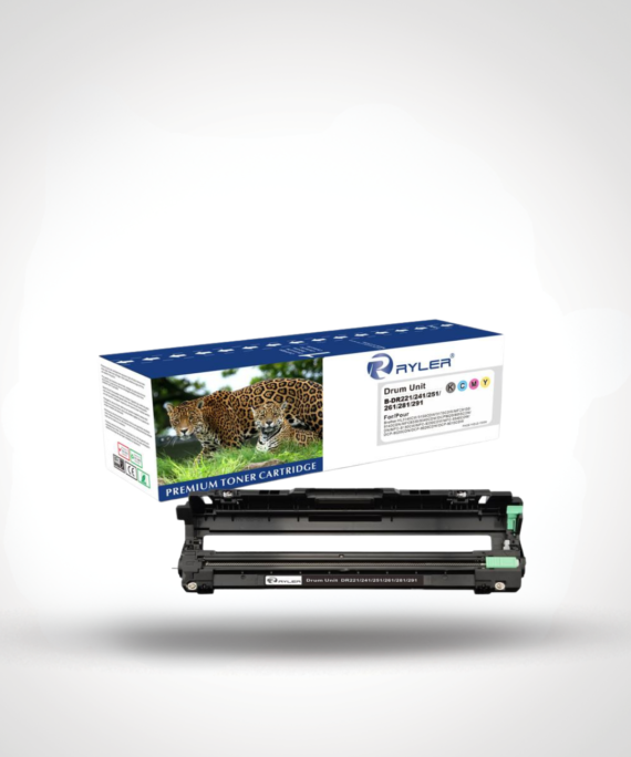 Ryler BROTHER DR221/241/261 KCMY Compatible Drum Unit Toner Cartridges