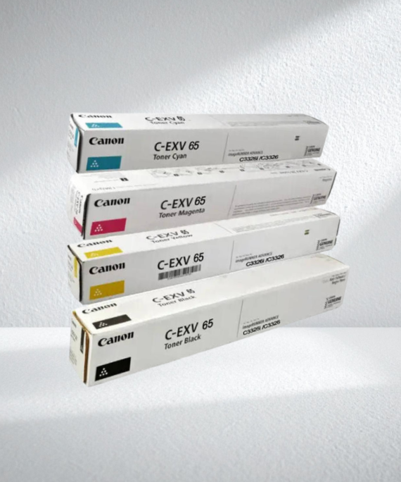 Canon C-EXV 65 Compatible Toner Cartridge (Black, Cyan, Magenta, Yellow)