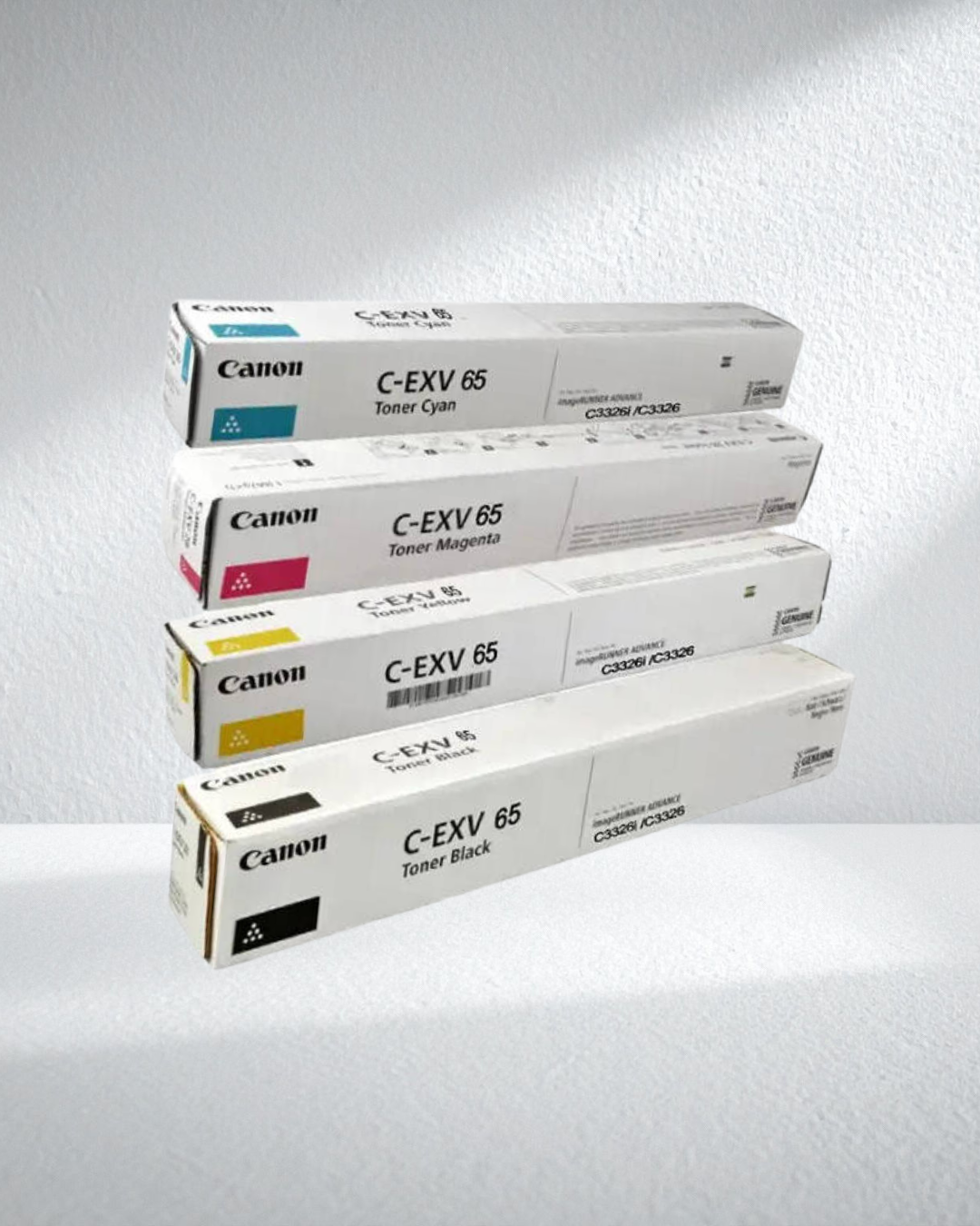Canon C-EXV 65 Compatible Toner Cartridge (Black, Cyan, Magenta, Yellow)