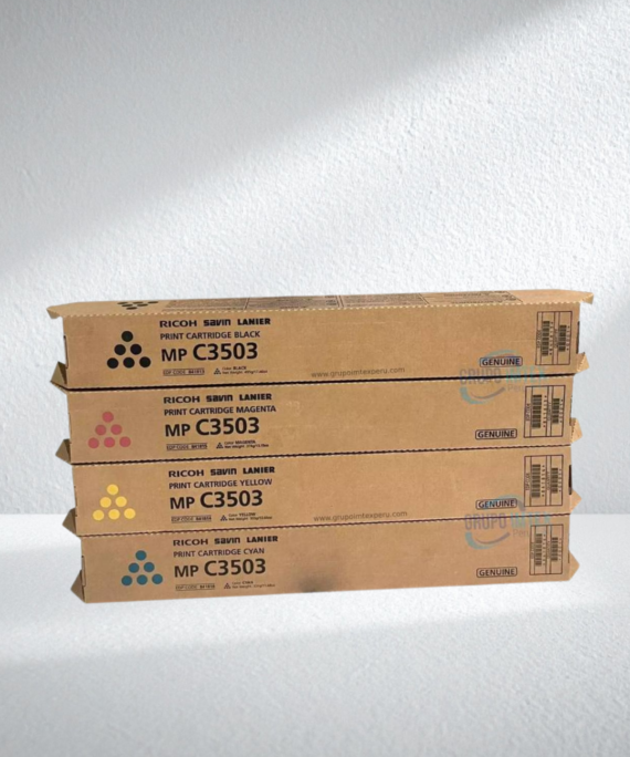 Ricoh MP 3503 toner cartridges&ndash; Black, Cyan, Magenta, Yellow