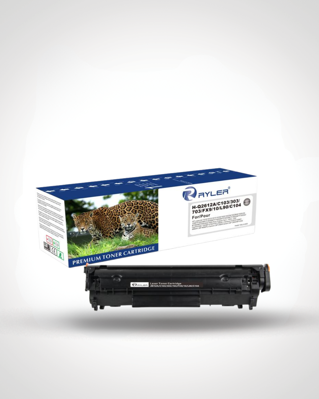 Ryler HP LaserJet Q2612A Black Compatible Toner Cartridges
