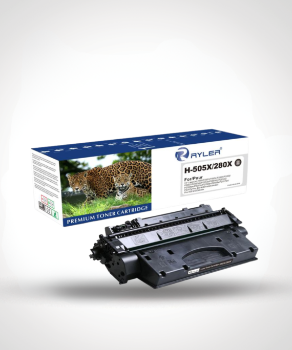 Ryler HP CE505X/CF280X Black Compatible Toner Cartridges