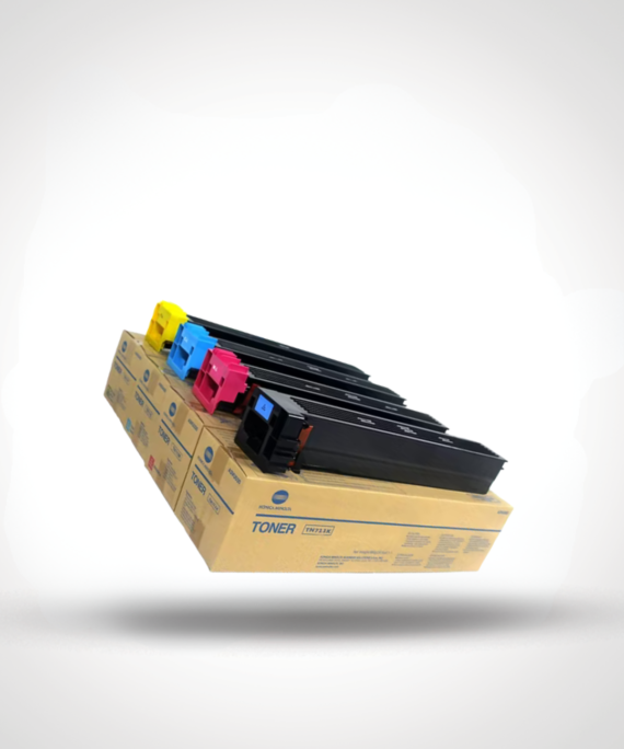 Konica Minolta TN711 Toner Cartridge Set (Black, Cyan, Magenta, Yellow)