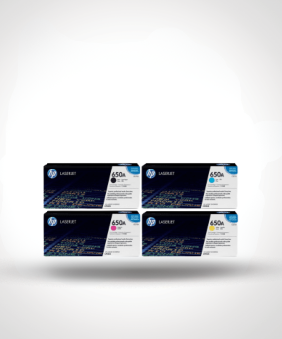 HP 650A Toner Set (Black / Cyan / Yellow / Magenta)