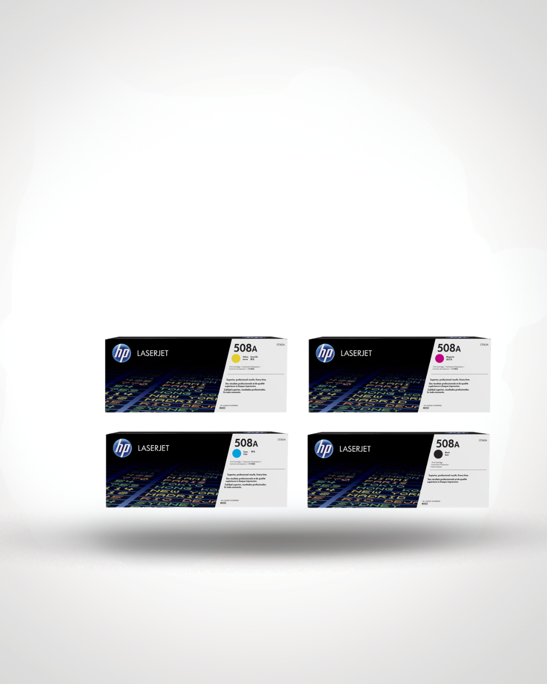 HP 508A Toner Set (CF360A / CF361A / CF362A / CF363A)