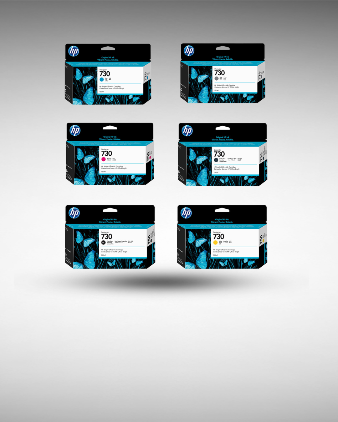 HP 730 Ink Cartridge Set